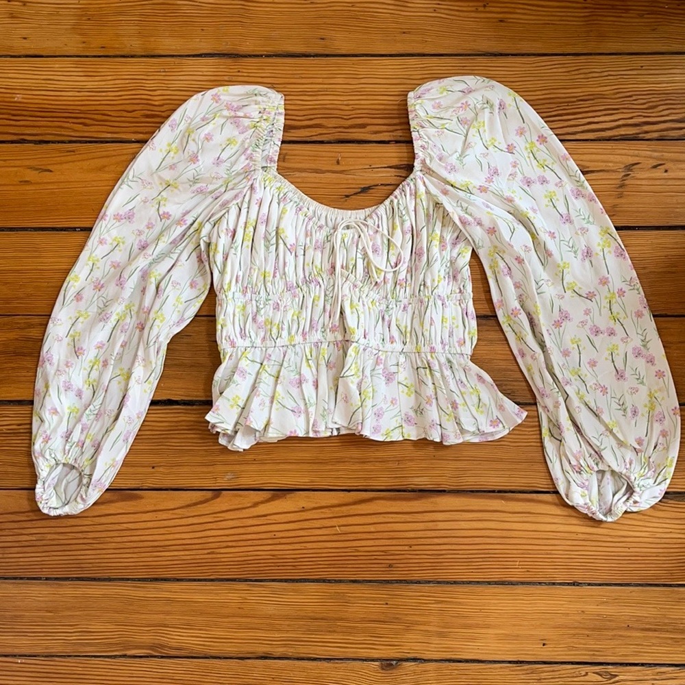 For love and lemons strudel floral top